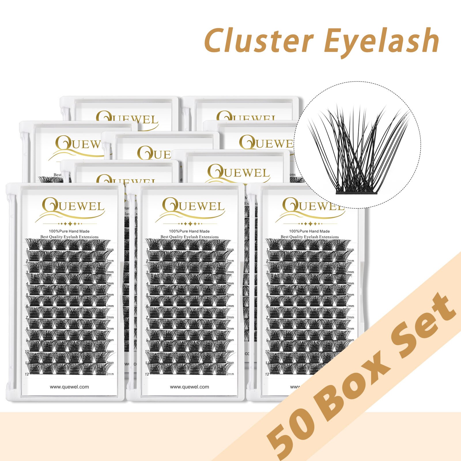 Quewel NEW DIY Clusters Segmented Eyelash 72 Volu..
